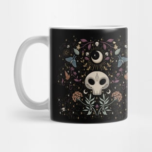 Whimsigothic Skulls and Plants Mug